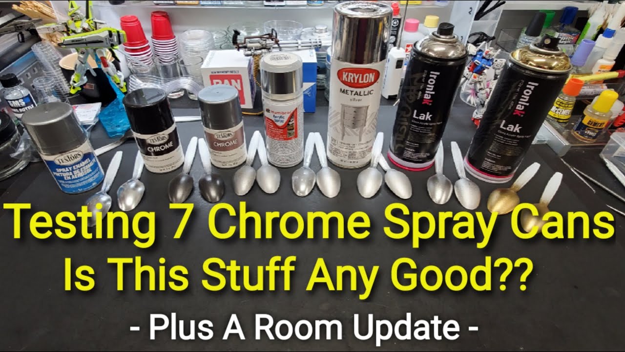 Testing 7 Different Chrome Spray Cans- Is It Any Good ? Plus Room Update 