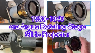 1930-1940 era Argus Rotating Stage Slide Projector