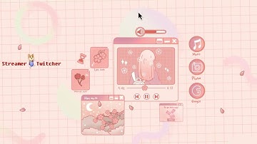 Pastel Sakura | Animated Stream Overlays | Twitch Package | Twitch Stinger Transtition