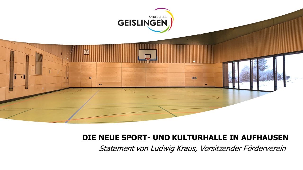 Die neue Sport- und Kulturhalle in Aufhausen / Teil 3 mit Ludwig Kraus vom Förderverein