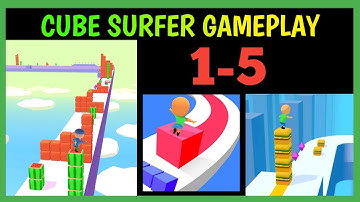 Cube Surfer All levels | 1-5 | HRAX GAMING | PART 1 GAMEPLAY WALKTHROUGH