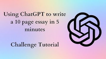 Using ChatGPT to write a 10 page essay in 5 minutes