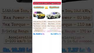 TATA Punch Smart EV vs TATA Tiago Smart EV ⚡#TATAPunchEV #TATATiagoEV #PunchEV #TiagoEV #ElectricCar