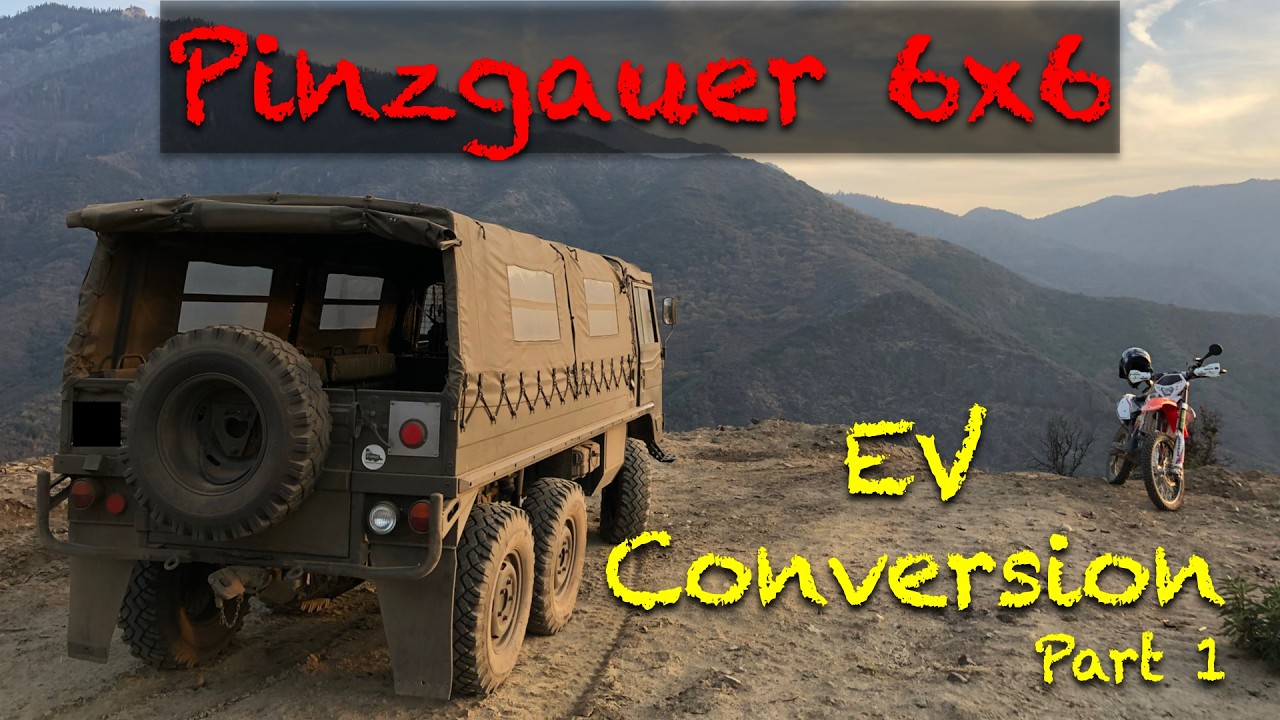 Переоборудование Pinzgauer 6x6 в электромобиль. Часть первая: Первый заезд.