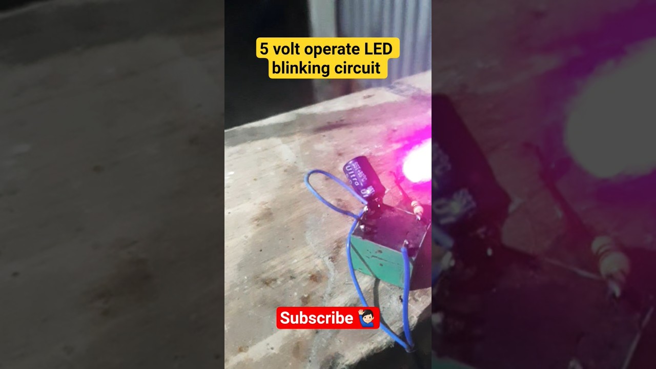 5 Bolt LED blinking circuit 