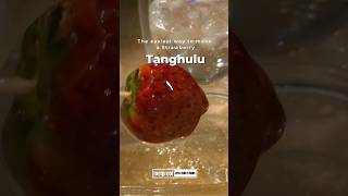 Microwave Strawberry Tanghulu| Easiest way to make candied strawberry #shorts #recipe #easy #howto