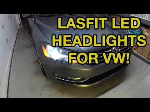 VW Passat के लिए LASFIT LED हेडलाइट्स - प्रतिस्थापन और समीक्षा