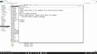 Introduction to Computer Science - HTML/JavaScript - Alert Example