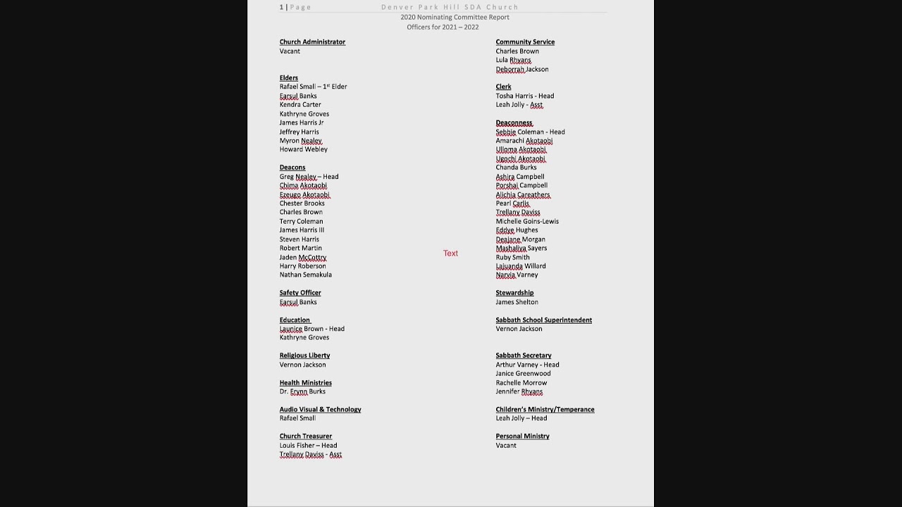 Denver Park Hill SDA Church