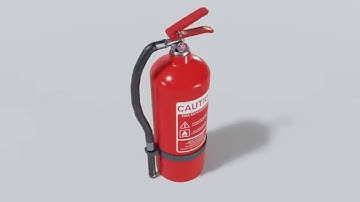 Fire Extinguisher 3D Model