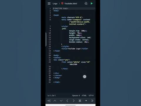 Youtube logo create with HTML, CSS & Javascript Project ...