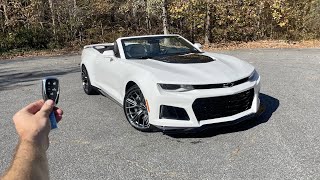 2023 Chevrolet Camaro ZL1 Convertible: Start Up, Exhaust, Test Drive, Walkaround, POV and Review