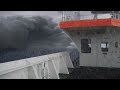 Cargo ship in a bad storm passengers perspective  cargo  container ship travel