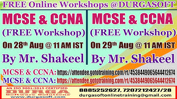 FREE Online Workshops @ DURGASOFT