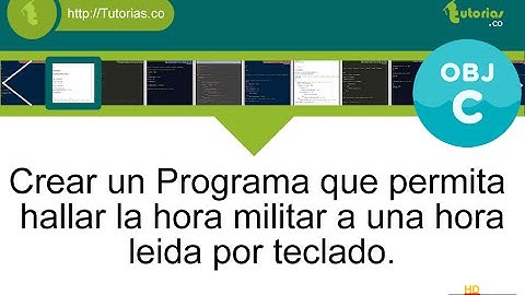 POO + sentencia if-else + Objective C (hora militar)