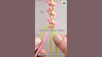 #214 Bracelet Knitting Tutorial, Macrame #shorts #macrametutorial #tricks #howto #craftideas