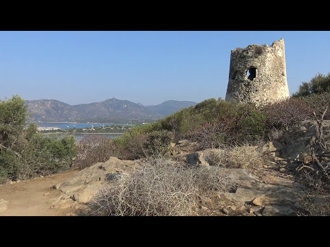 Sardegna. "Porto Giunco". Villasimius. Italia in 4K