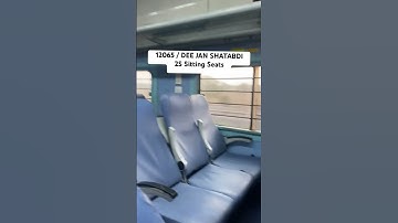 12065 Dee Jan Shatabdi Train || 2S Second Sitting Class ||