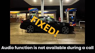 Sports Performance Audio function is not available during a call | EASY SOLUTION | Honda Accord