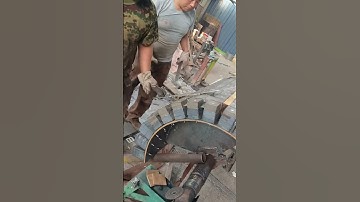 Magnetic separator drum magnet installation process