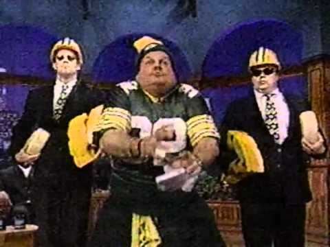 Chris Farley & Green Bay Packers Andre Rison, Edgar Bennett, Dwight Sean Jones on Jay Leno