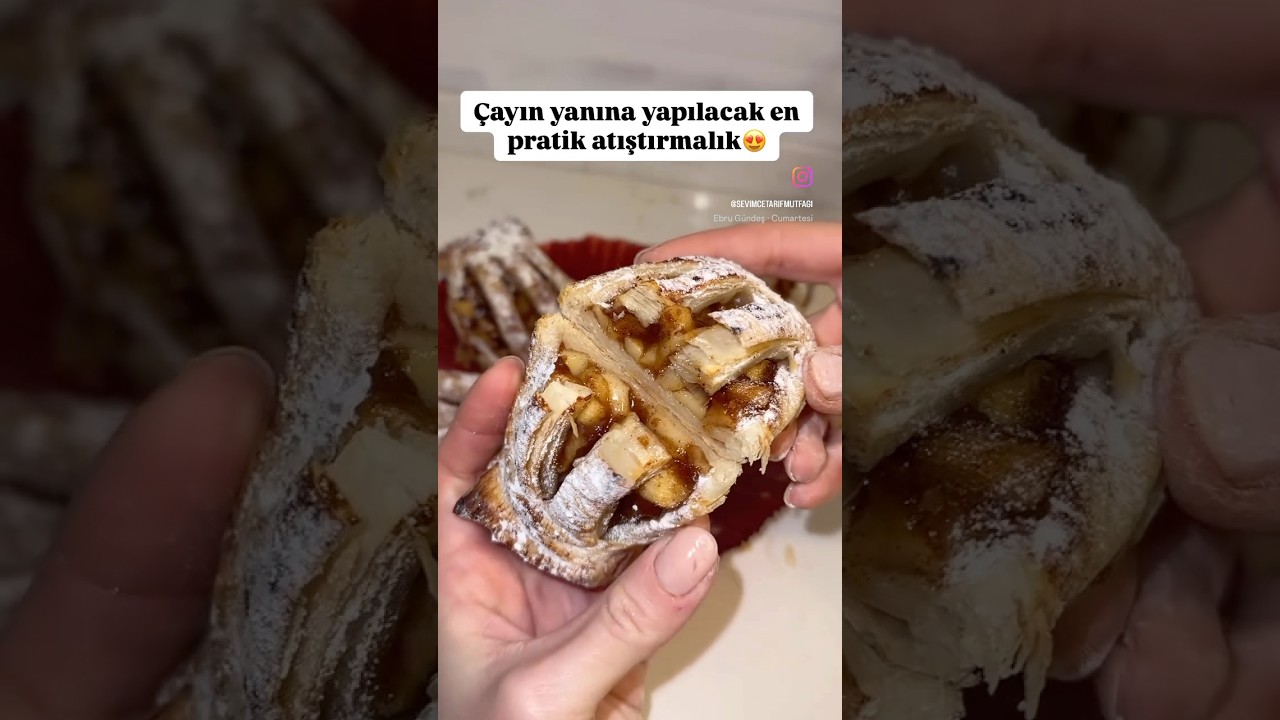 Çok Pratik Elmalı Turta #tarif #yemektarifleri #pratiktarifler #pratiktatlitarifleri #food #yemek