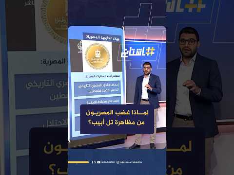 لماذا غضب المصريون من مظاهرة تل أبيب