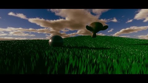 Unity HDRP - Interactive Grass With Wind (Render Test #3)
