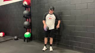 1-leg External Rotation Wall Dribbles