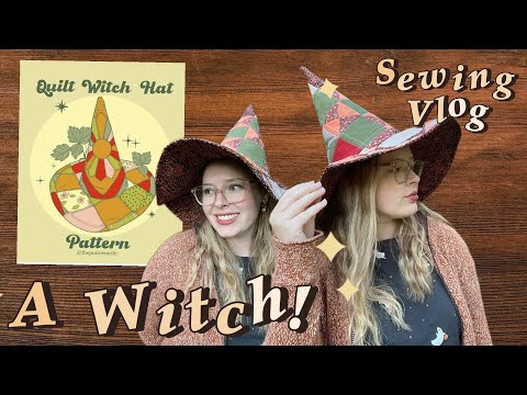Sewing a Quilted Witch Hat (using The Prairie Misfit’s Pattern) - Cozy Fall Sewing Vlog