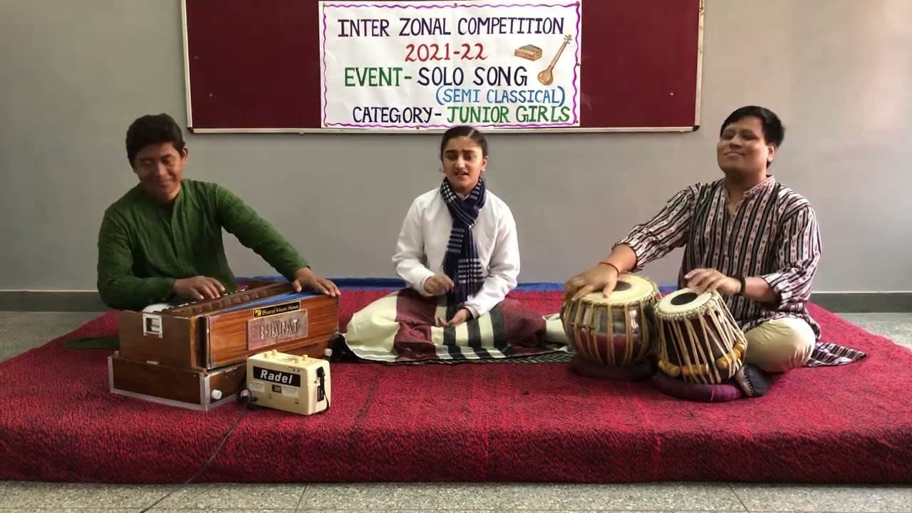 Inter zonal performance/first position/blessed/thumri 
