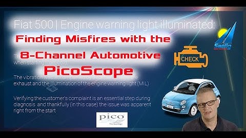 Finding Misfires with the 8-channel Automotive PicoScope from Saelig