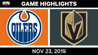 NHL Highlights | Oilers vs. Golden Knights – Nov. 23, 2019
