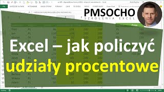 Excel-574 - Udziały Procentowe - Jak Policzyć Excel-574 - Udziały Procentowe - Jak Policzyć