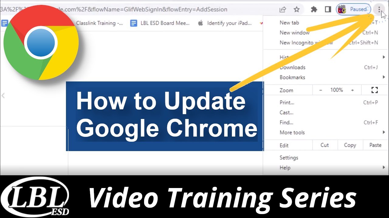 How to Update Google Chrome (Video Training Series)