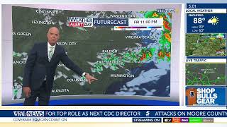 Dozens of flights canceled & delayed at RDU; Level 1 threat for storms, hail & damaging winds