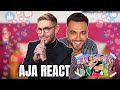 Aja react  on ragit avec aaron aux commentaires de aja168