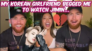 My Korean Girlfriend Begged Me To Watch Jimin😡...BTS JIMIN LEGENDARY FANCAMS COMPILATION REACTION