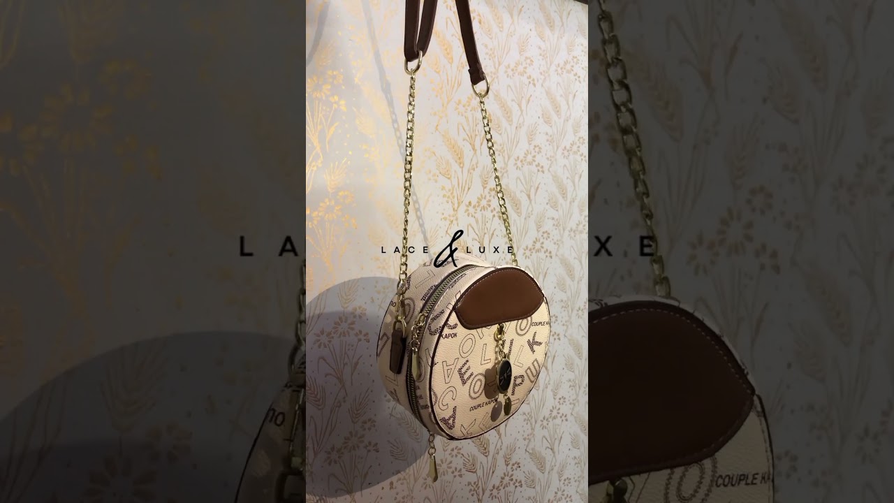 Round Mini Duo Bag 👜✨ Chic & Compact Luxury | Lace & Luxe 