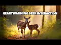 Tender love: Mother Deer's heartwarming interaction with baby deer