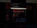 Download DaVinci resolve 20 latest version in 2026 #davinci #davinciresolve #Download