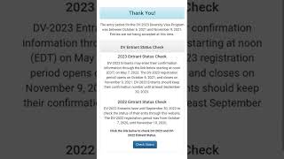 how to check DV lottery