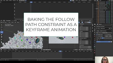 Blender 2.8 - Follow Path Constraint & Baking Animation for glTF exports