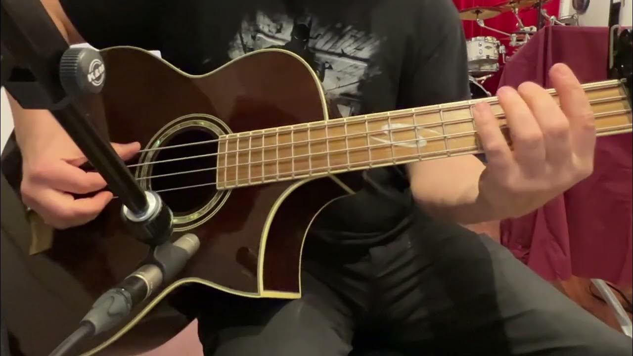Acoustic bass guitar with flatwound strings YouTube
