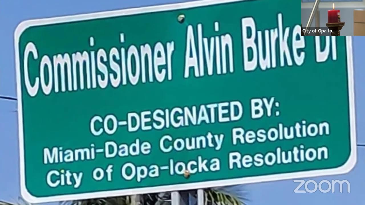 City of Opalocka Commissioner Alvin Burke Memorial August 4, 2023