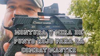 Montura y Mira de Punto Rojo para la COMBAT MASTER | Air Soft 6mm | Fiallo Shooter screenshot 1