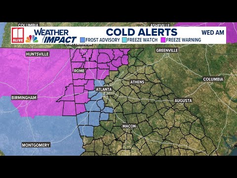 Georgia freeze warning | What to know - YouTube