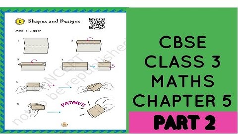 CBSE (NCERT) CLASS 3 MATHS CHAPTER 5 SHAPES AND DESIGNS PART 2
