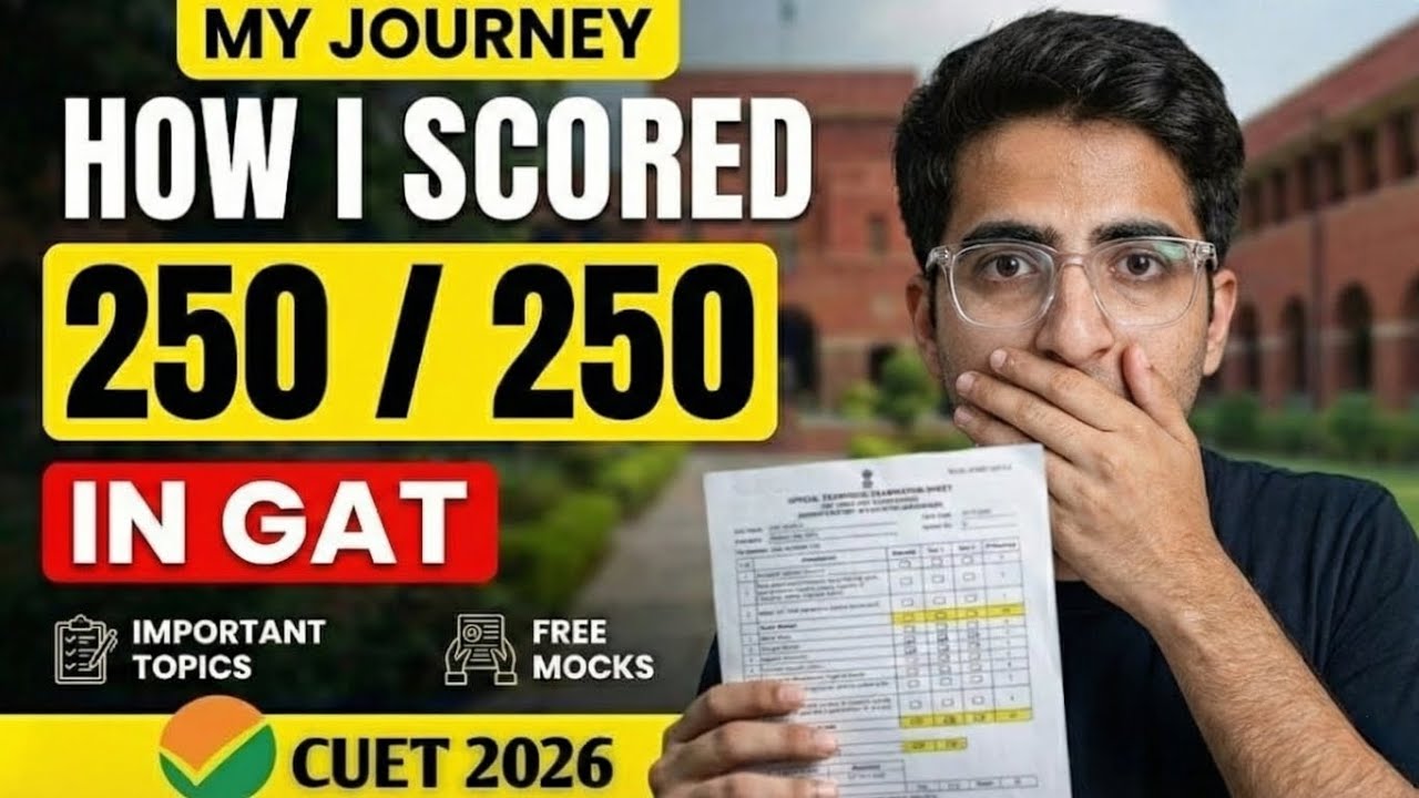 CUET GAT 250/250 🔥 | CUET Journey From Struggle to Success (Reality Check)