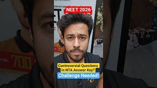 NEET 2026: Controversial Questions in NTA Answer Key? Challenge Needed! 🛑 | Kshitiz Sir